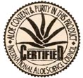 FLP's Aloe Vera er selvflgelig certificeret af International Aloe Science Council
